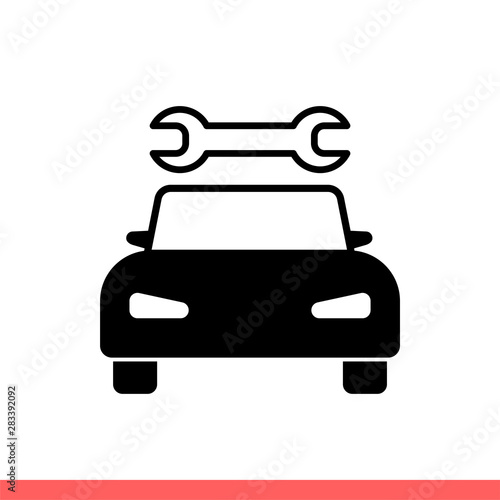 Car service vector icon, auto mechanic symbol © Ferhad