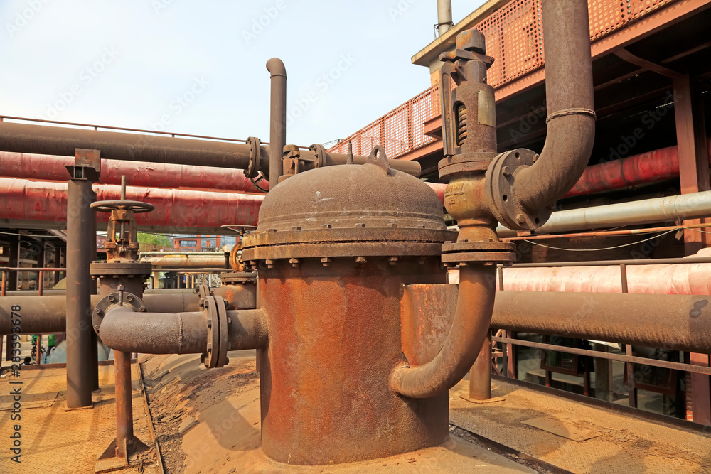 oxidize pipe branch in a factory oxidize pipe branch in a factory