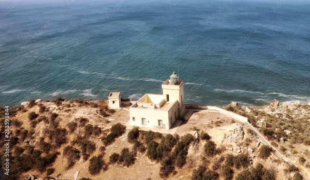 lighthouse on island of greece