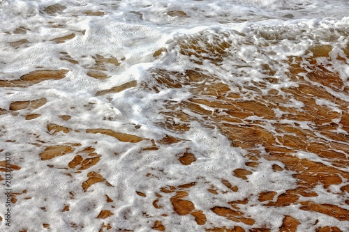 water on beach