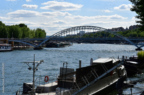 Paris; France - may 5 2017 : Debilly foot bridge photo