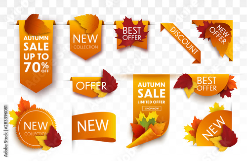 Autumn sale tags