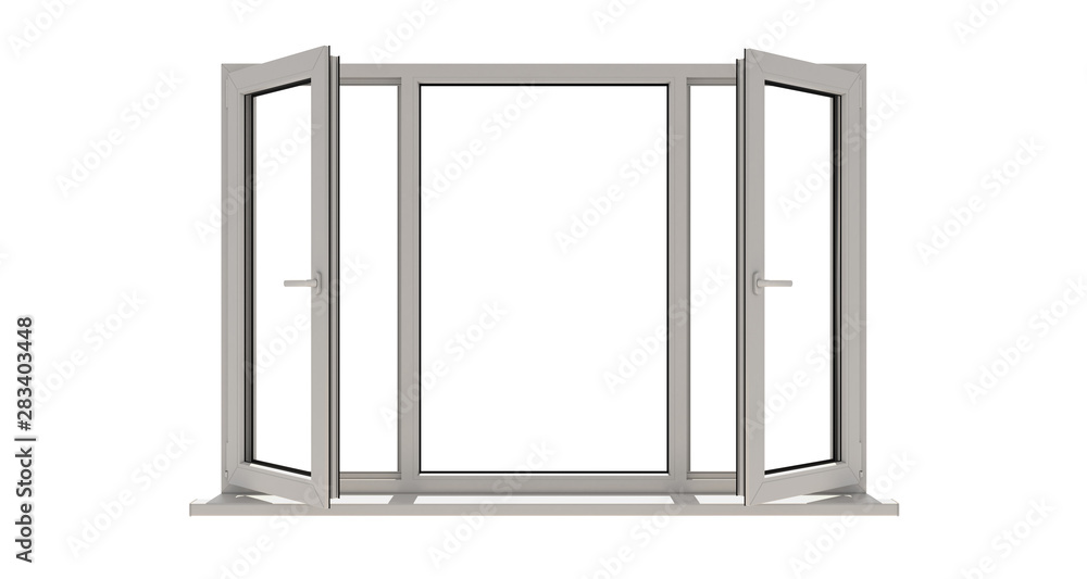 Window. Isolated window. Aluminum window. White window. Pvc window Window. Isolated window. Aluminum window. White window. Pvc window