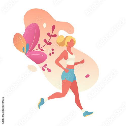 Woman activities. Girl doing sports, yoga, dancing, fitness exercise in different poses. Sport women flat illustration isolated on white background for website and mobile website development.- Vector