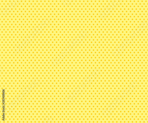Pop art yellow seamless dots background