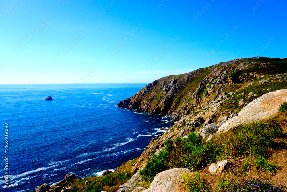 Cliff in Finisterre, Galicia