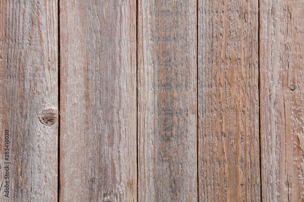 Top view of wooden background with vertical planks