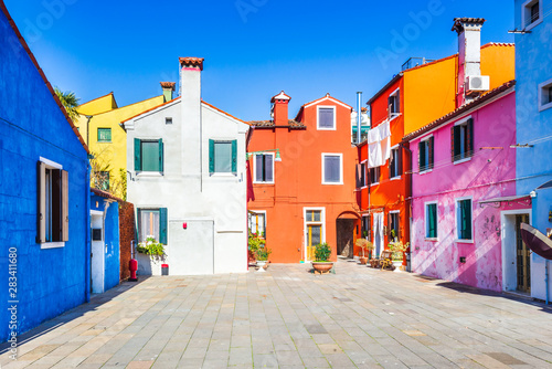 Burano  colorful water city in Venice  Italy