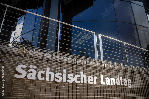 Plenarsaal Sächsischer Landtag in Dresden, Sachsen 