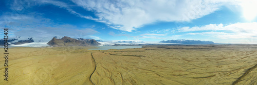 Vatnajokull Glacier, Vatnajokull National Park. Iceland's largest glacier.