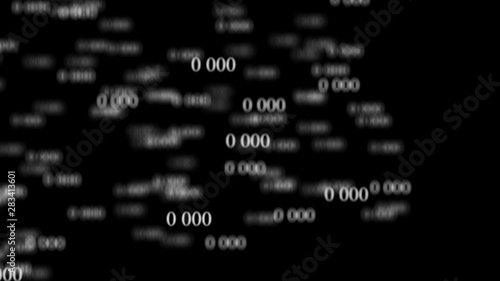 Digital background matrix. 3d rendering. Binary code. Programming. Web Developer. Digital code number