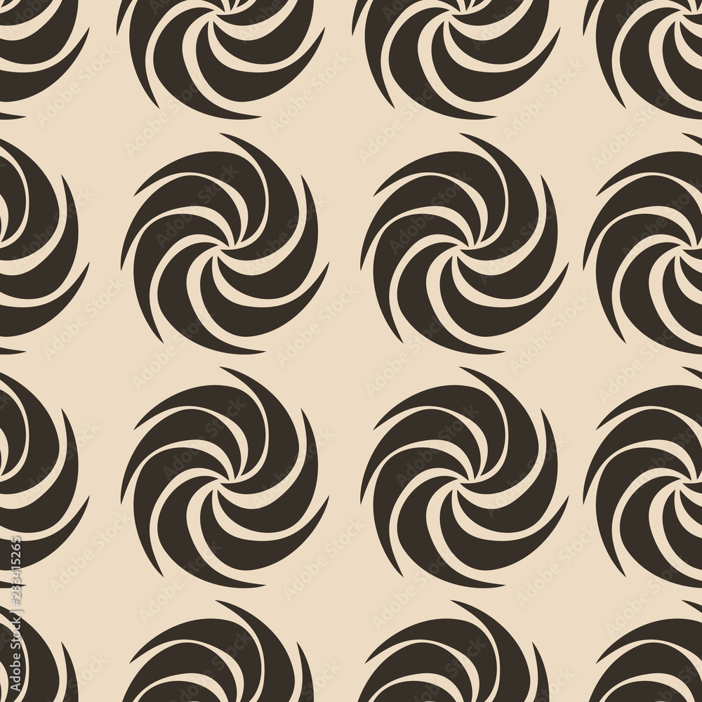 Brown Vector decorative continuous background using wavy lines, curves and circles. Composition can be used as wallpaper. Brown Vector decorative continuous background using wavy lines, curves and circles. Composition can be used as wallpaper.