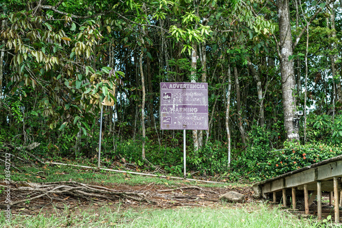 Panama Sign Crocodile