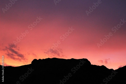 sunset silhouette
