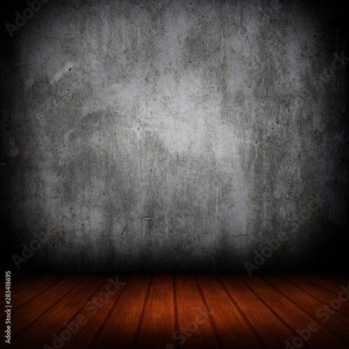 empty interior room with grunge wall