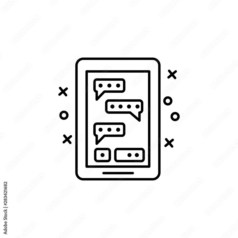Chat, conversation, bubble icon. Element of customer services icon Chat, conversation, bubble icon. Element of customer services icon