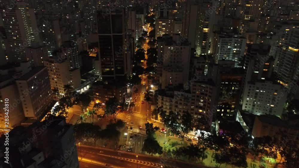 Top view of Angelica Avenue, Sao Paulo city, Brazil. Nightlife scene in the illuminated cityscape.Top view of Angelica Avenue, Sao Paulo city, Brazil. Nightlife scene in the illuminated cityscape. Top view of Angelica Avenue, Sao Paulo city, Brazil. Nightlife scene in the illuminated cityscape.Top view of Angelica Avenue, Sao Paulo city, Brazil. Nightlife scene in the illuminated cityscape.