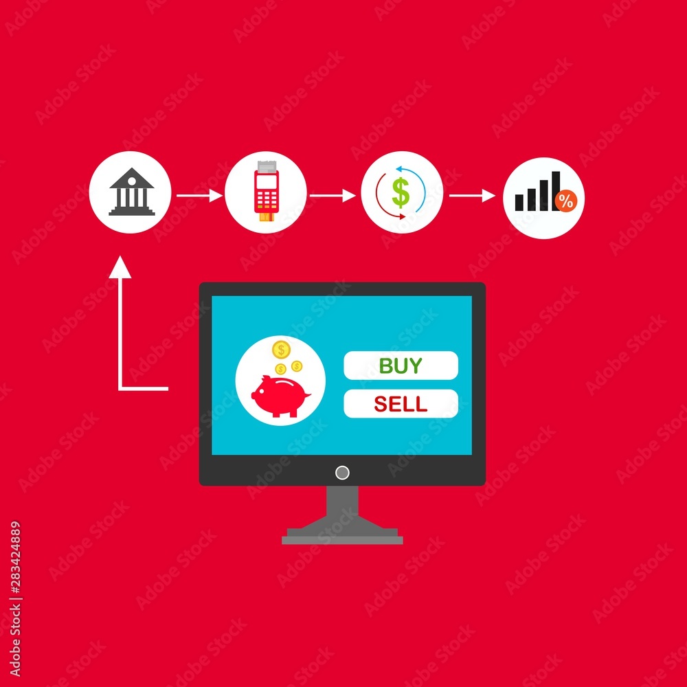 Online shopping concept. Mobile payments. vector illustration. Can be used for workflow layout template, banner, marketing, infographics. Online shopping concept. Mobile payments. vector illustration. Can be used for workflow layout template, banner, marketing, infographics.