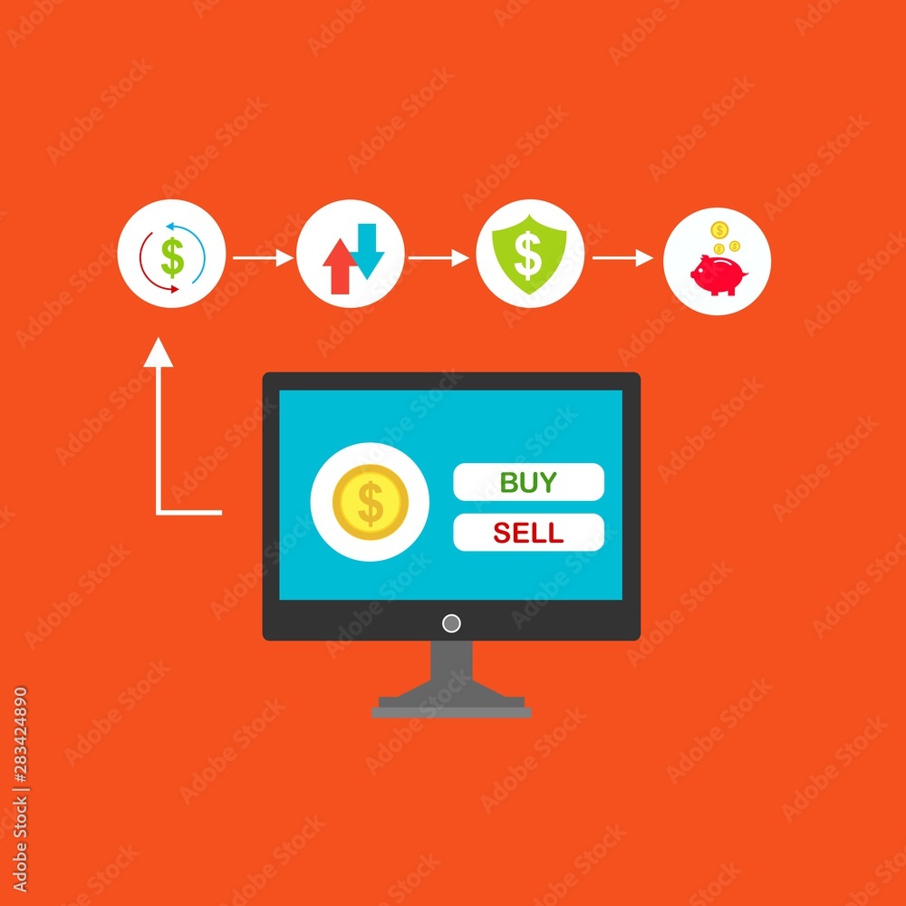 Online shopping concept. Mobile payments. vector illustration. Can be used for workflow layout template, banner, marketing, infographics.