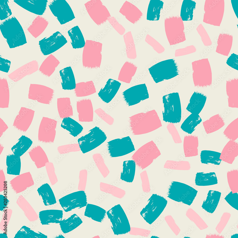 Hand painted brush strokes seamless pattern in pastel color palette. Abstract vector background. Grunge textured backdrop. Easy to edit template for textile, wrapping paper, fabric, etc. Hand painted brush strokes seamless pattern in pastel color palette. Abstract vector background. Grunge textured backdrop. Easy to edit template for textile, wrapping paper, fabric, etc.
