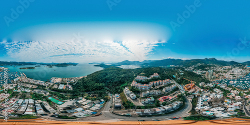 Photography Panorama aerial view of Sai Kung, Hong Kong