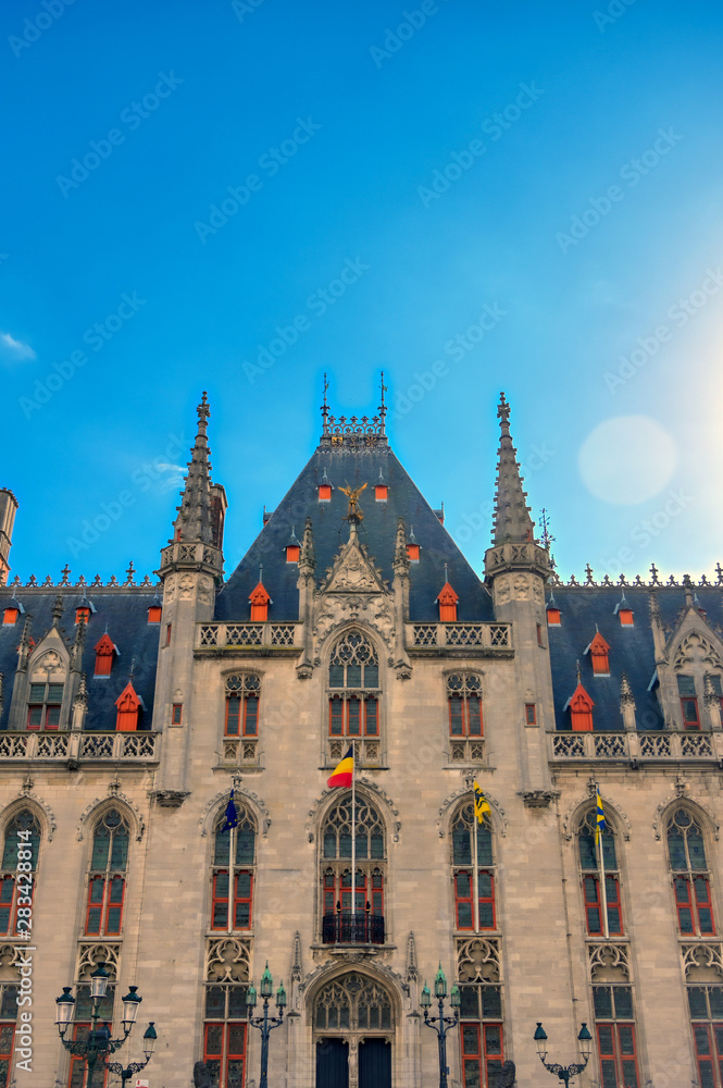 The Provinciaal Hof (Province Court) is a Neogothical building on the market place in Bruges, Belgium.