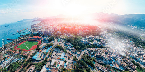 Photography Panorama aerial view of Sai Kung, Hong Kong