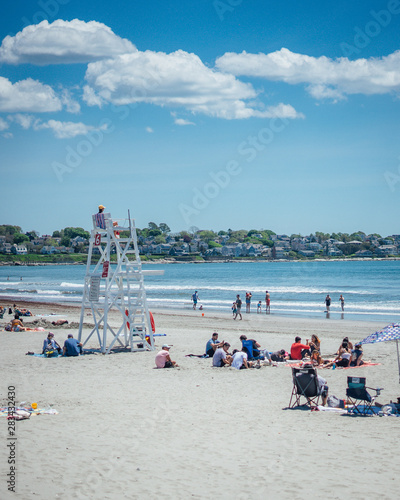 busy beach