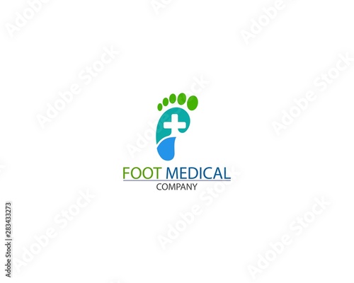 Foot Health medical Logo Template Design Vector creative