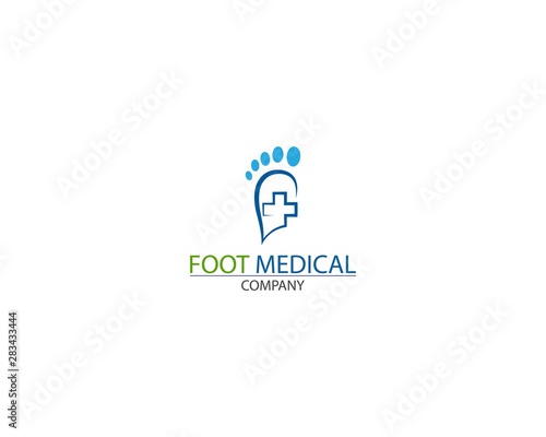 Foot Health medical Logo Template Design Vector creative