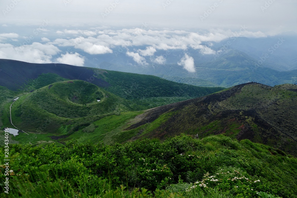 Naklejka premium 《秋田駒ヶ岳の登山》秋田県仙北市