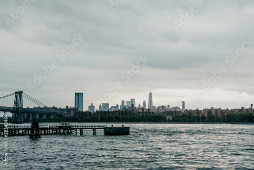 iew on Manhattan downtown and Williamsburg bridge from Williamsburg, Brooklyn © auseklis