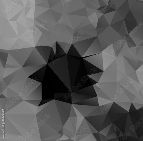 Vector Abstract geometric darkness black shape polygonal style