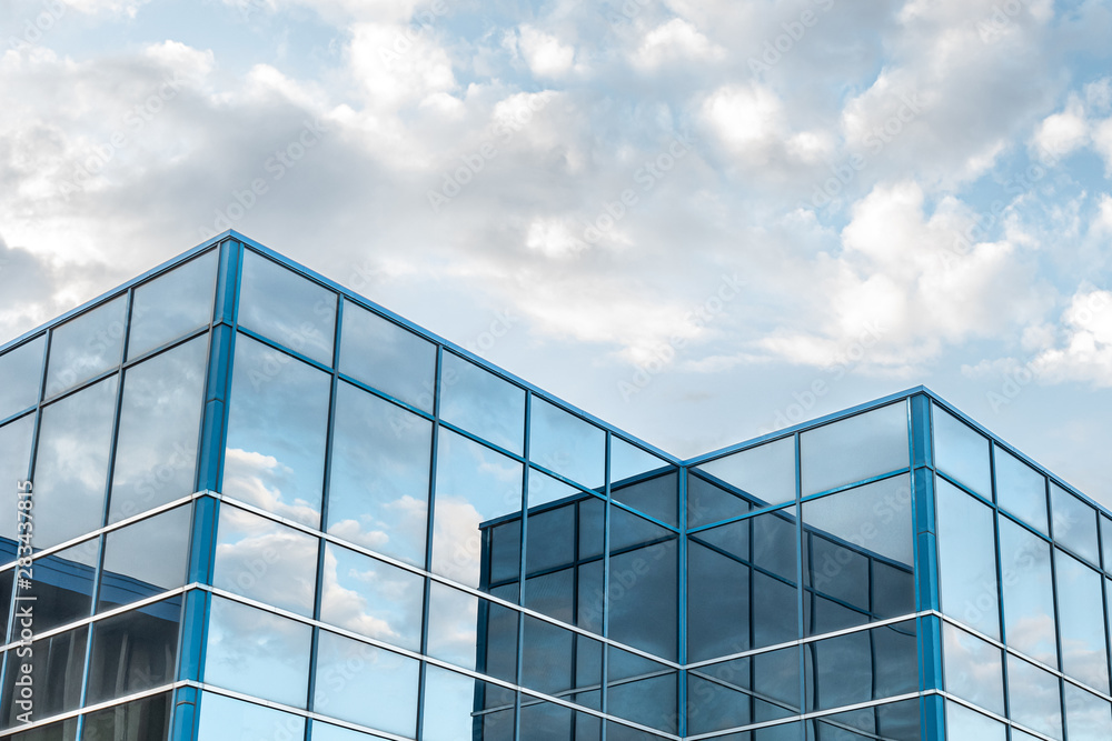 The exterior facade of a generic small business The exterior facade of a generic small business