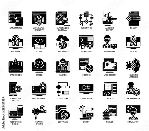 Φωτογραφία Programming , Glyph Icons