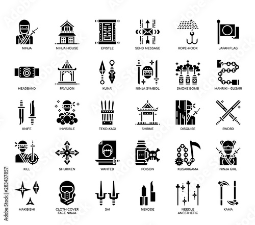 Ninja Elements , Glyph Icons