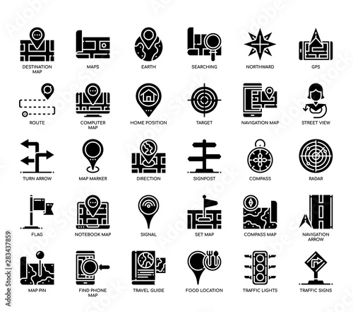 Navigation & Map , Glyph Icons