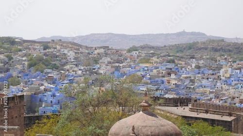 Blue houses of Jodhpur, India photo