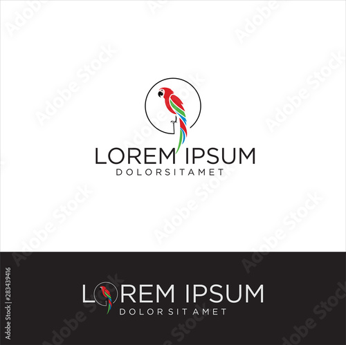 Parrot Logo Design Bird Exotic