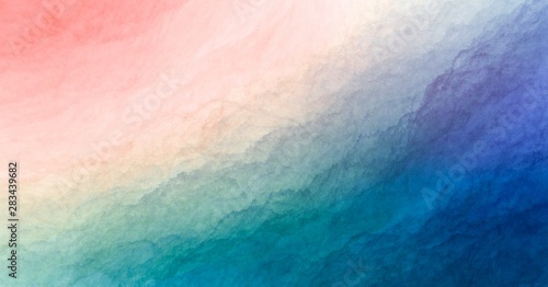 Fototapeta Naklejka Na Ścianę i Meble -  Abstract colorful watercolor paint blue green pink red background with liquid fluid texture for background, banner