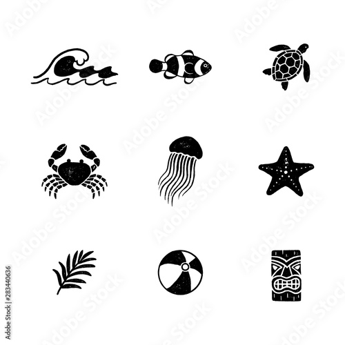 Vintage Tropical Icons