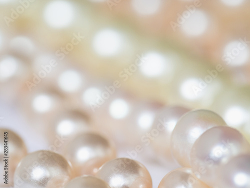 White pearls texture. Soft focus macro background