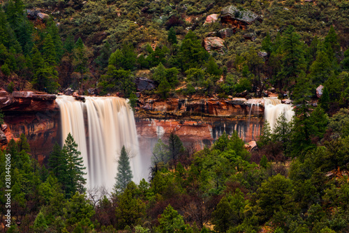 Flash Flood Waterfall Zion Emerald Pools