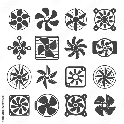 Cooling fan icons