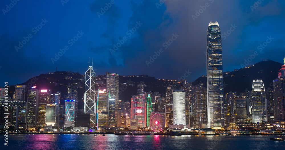Fototapeta premium Hong Kong at night