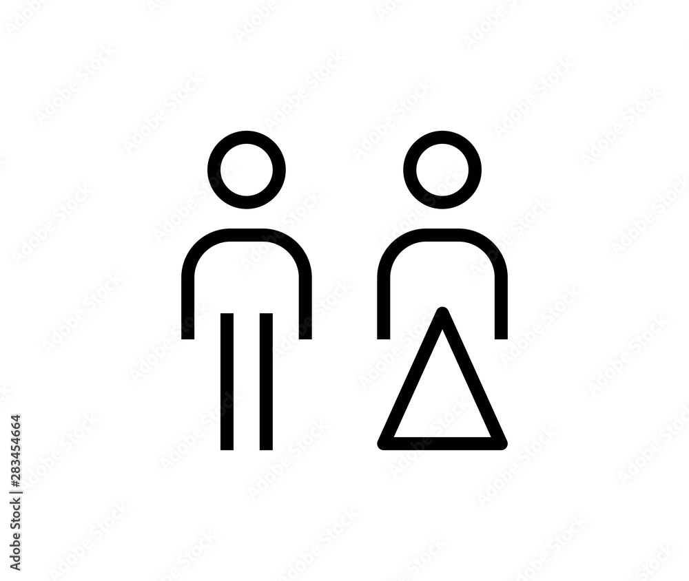WC line icon