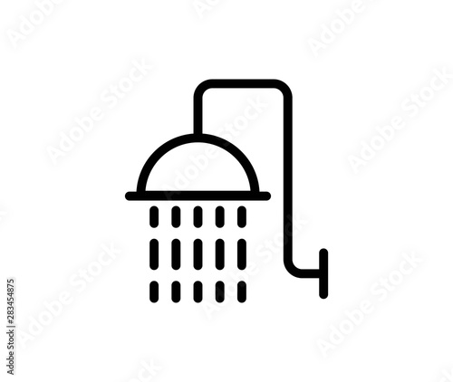 Shower line icon