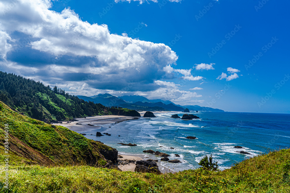 Obraz premium The seashore at Cannon Beach in Oregon