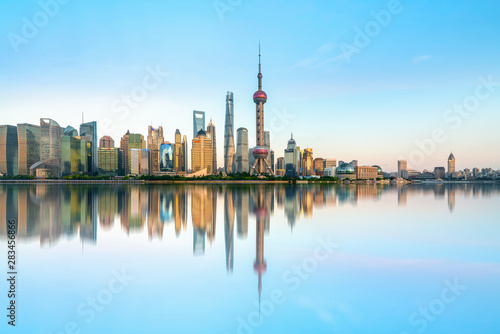 Shanghai Lujiazui Architectural Landscape Skyline..