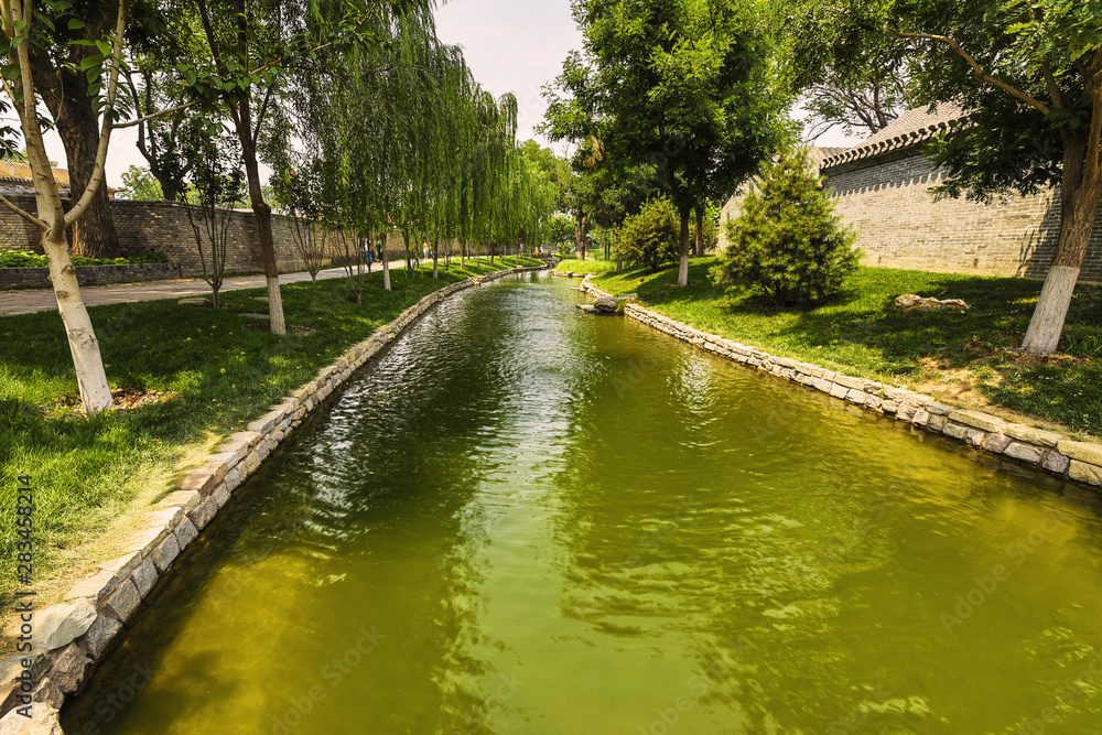 Traditional Chinese City Garden Park. Traditional Chinese City Garden Park.